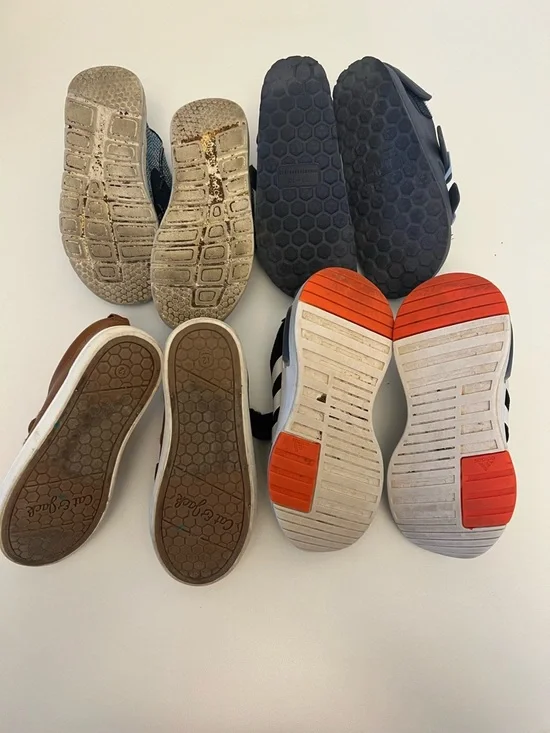 Bundle of 4 Pairs - Toddler Boy Shoes Size 12 - Adidas, Cat & Jack & More - Picture 11 of 11